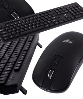 Juhtmevaba klaviatuuri ja hiire komplekt, must, va..